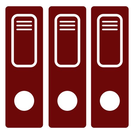 Vector Illustration with Maroon File Icon