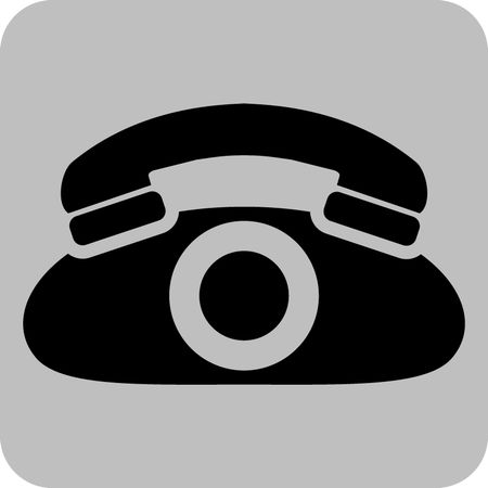 Vector Illustration with Telephone Icon
