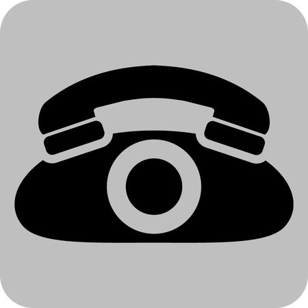 Vector Illustration with Telephone Icon