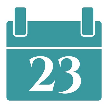 Vector Illustration with Light Blue Calender Icon
