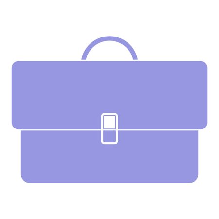 Vector Illustration with Purple Briefcase Icon
