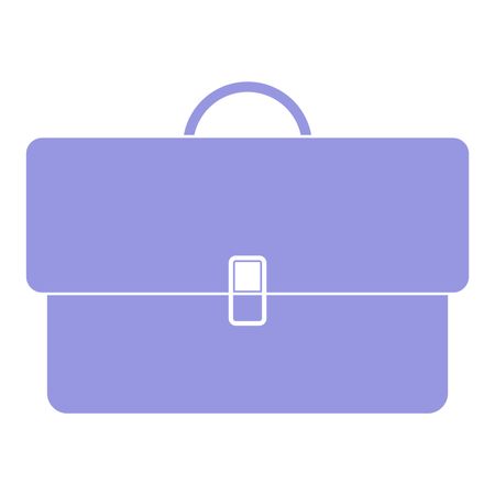 Vector Illustration with Purple Briefcase Icon