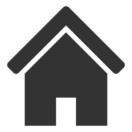 Vector Illustration of Gray Color Home Icon