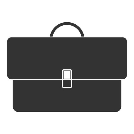 Vector Illustration of Gray Briefcase Icon
