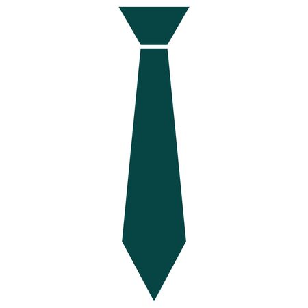 Vector Illustration of Green Tie Icon
