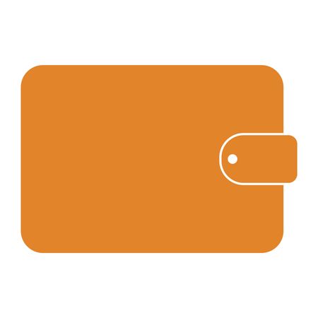 Vector Illustration of Orange Wallet Icon