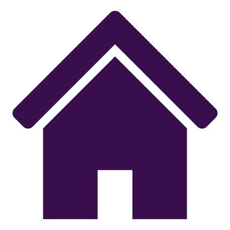Vector Illustration of Purple Home Icon
