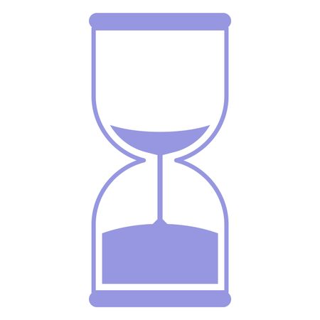 Vector Illustration of Purple Sand Timer Icon
