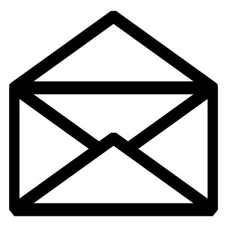 Vector Illustration of Black Envelope Icon