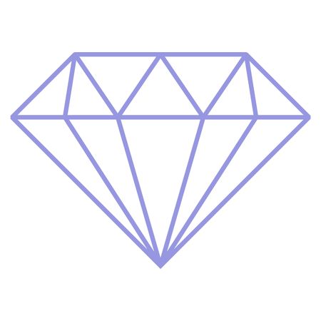 Vector Illustration of Blue Diamond Icon
