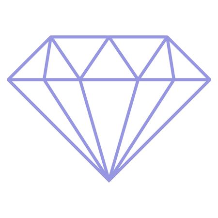 Vector Illustration of Blue Diamond Icon