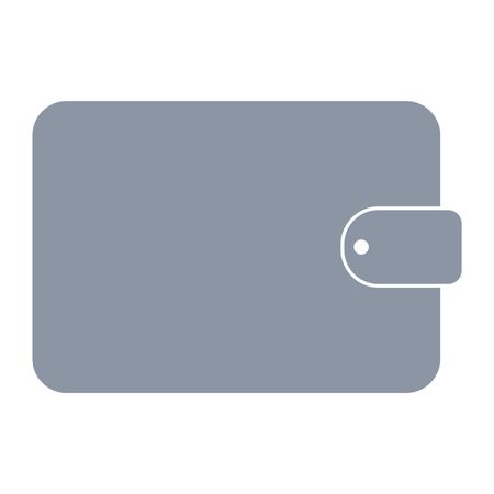 Vector Illustration of Gray Wallet Icon