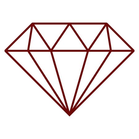 Vector Illustration of Maroon Diamond Icon
