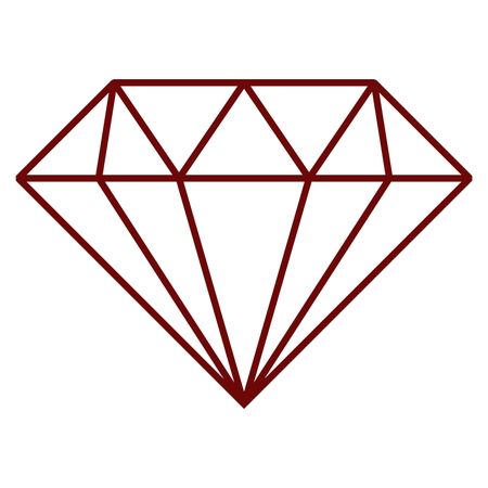 Vector Illustration of Maroon Diamond Icon