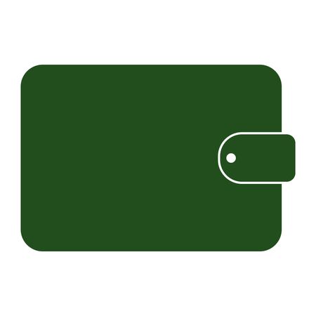 Vector Illustration of Green Wallet Icon