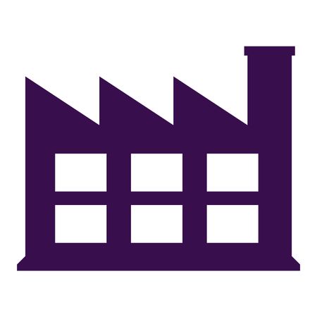 Vector Illustration of Purple Industry Icon