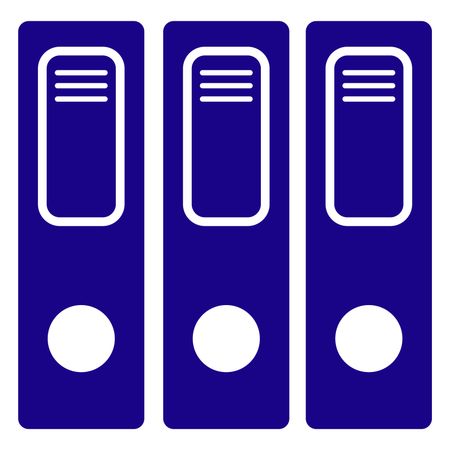 Vector Illustration of Blue Files Icon
