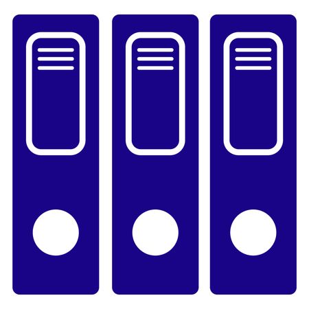 Vector Illustration of Blue Files Icon