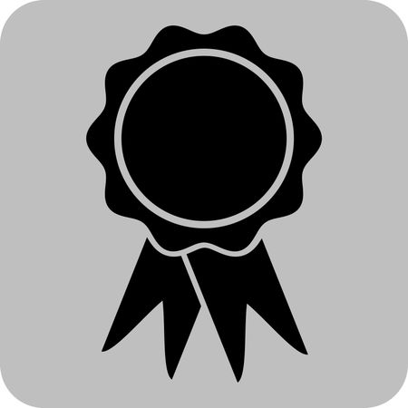 Vector Illustration of Black Badge Icon