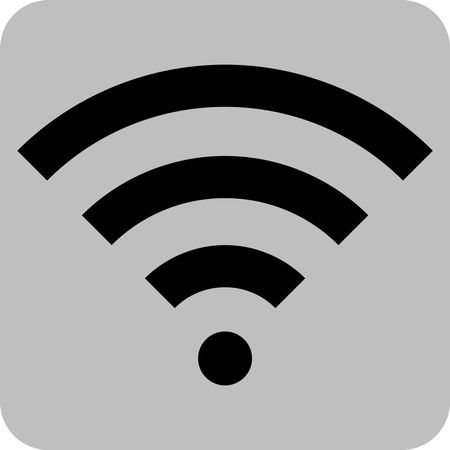 Vector Illustration of Black Wifi Icon