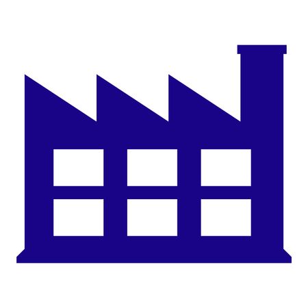 Vector Illustration of Blue Industry Icon
