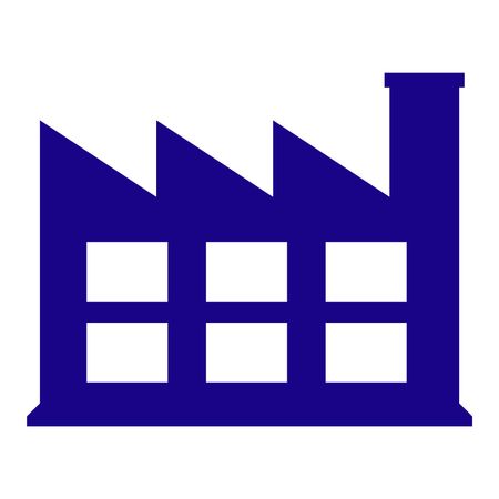 Vector Illustration of Blue Industry Icon