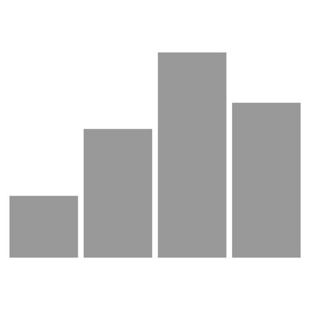 Vector Illustration of Gray Graph Icon
