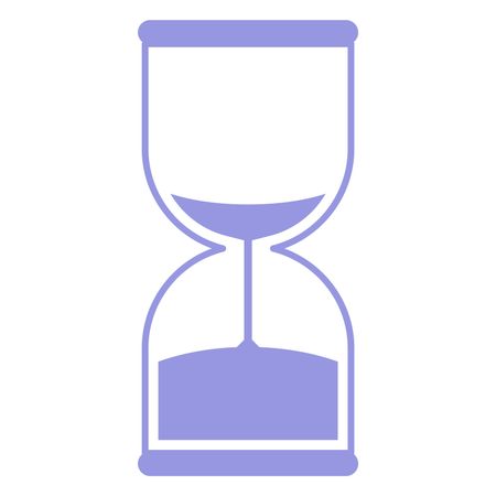 Vector Illustration of Purple Sand Timer Icon
