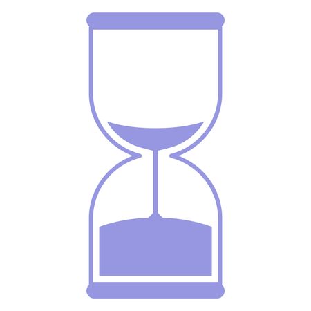 Vector Illustration of Purple Sand Timer Icon