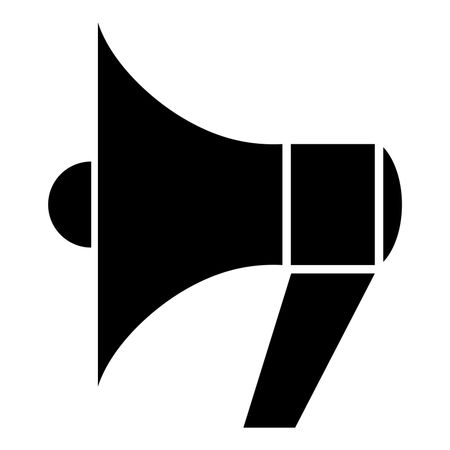 Vector Illustration of Megaphone Icon in Black



