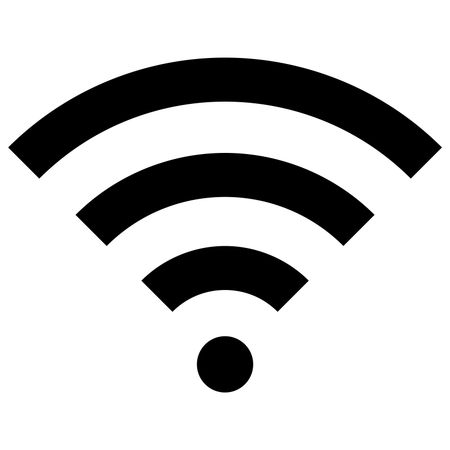Vector Illustration of Wifi Icon in Black
