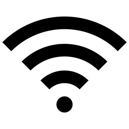 Vector Illustration of Wifi Icon in Black