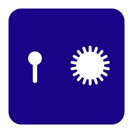 Vector Illustration of Blue Locker Icon
