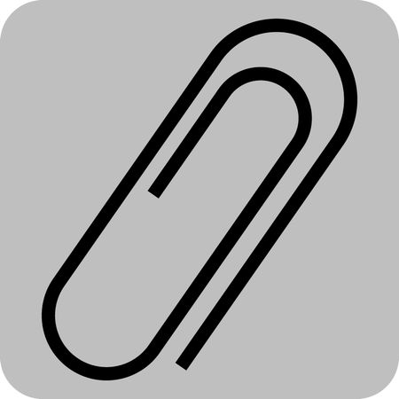 Vector Illustration with Paper Clip Icon
