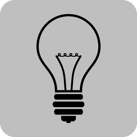 Vector Illustration with Light Bulb Icon