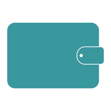 Vector Illustration with Light Blue Wallet Icon
