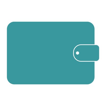 Vector Illustration with Light Blue Wallet Icon