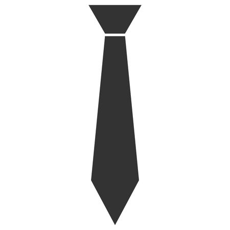 Vector Illustration with Black Tie Icon
