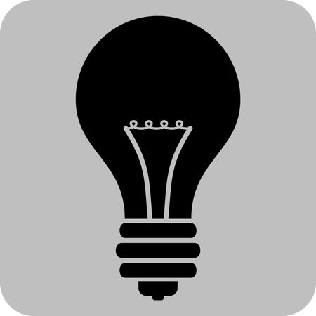 Vector Illustration with Light Bulb Icon