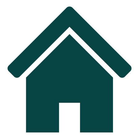 Vector Illustration with Dark Green Home Icon