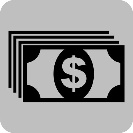 Vector Illustration with Money Icon
