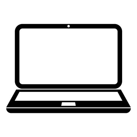 Vector Illustration with Laptop Icon
