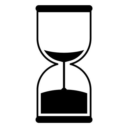Vector Illustration with Sand Timer Icon

