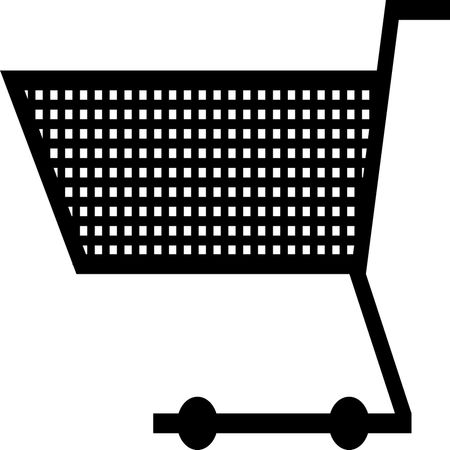 Vector Illustration with Shopping Cart Icon