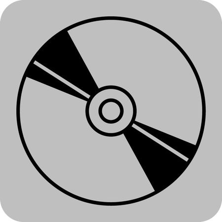 Vector Illustration with CD Icon
