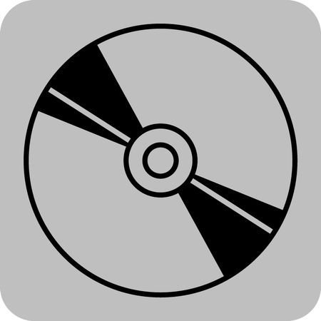 Vector Illustration with CD Icon