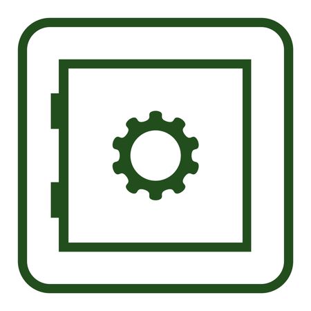 Vector Illustration of Green Security Devices Icon
