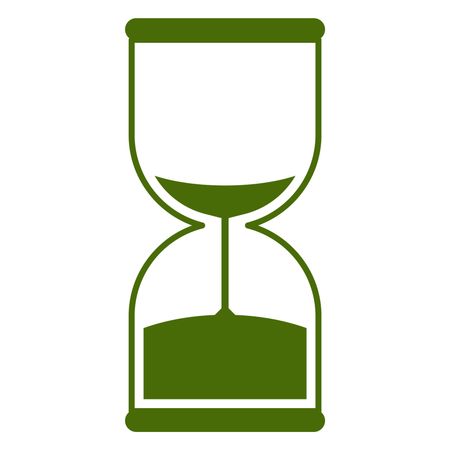 Vector Illustration of Green Sand Timer Icon

