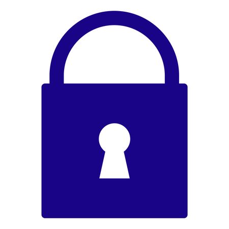 Vector Illustration of Blue Lock Icon