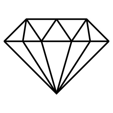 Vector Illustration of Black Diamond Icon
